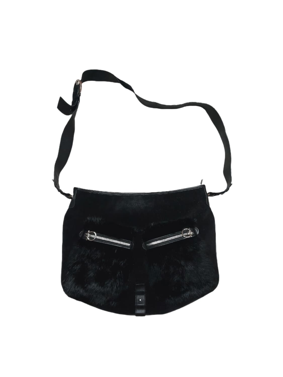 페라가모 스웨이드 퍼 크로스백 상품이미지1