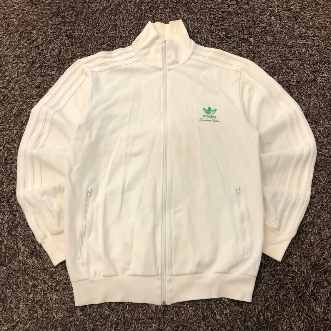 아디다스 토너먼트 에디션 화이트 져지 트랙 자켓 상품이미지1