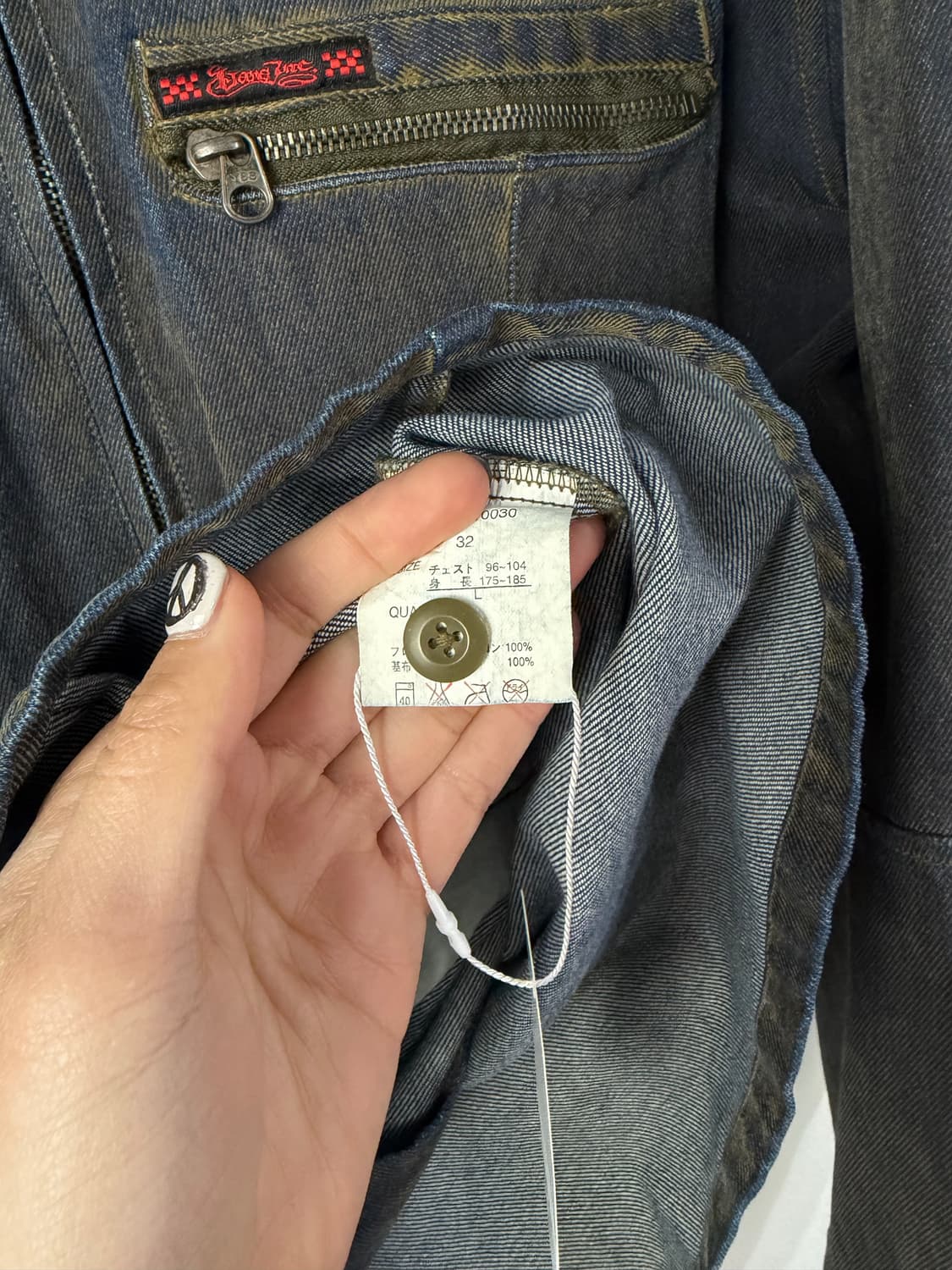 90s 반스 레이온 코티드 데님 자켓 상품이미지6