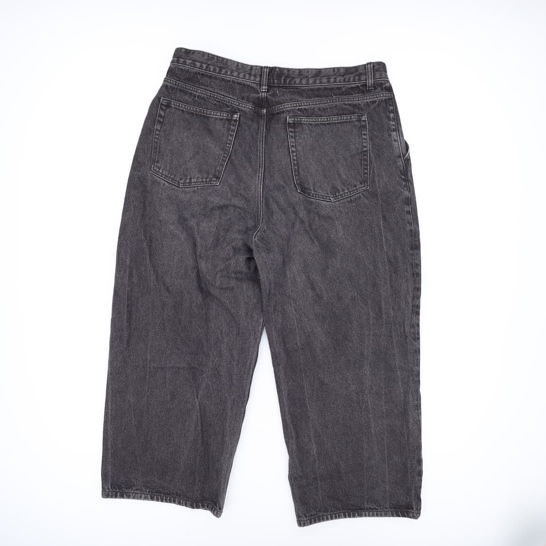 36 무신사 와이드 흑청 데님팬츠 0406H1 상품이미지2