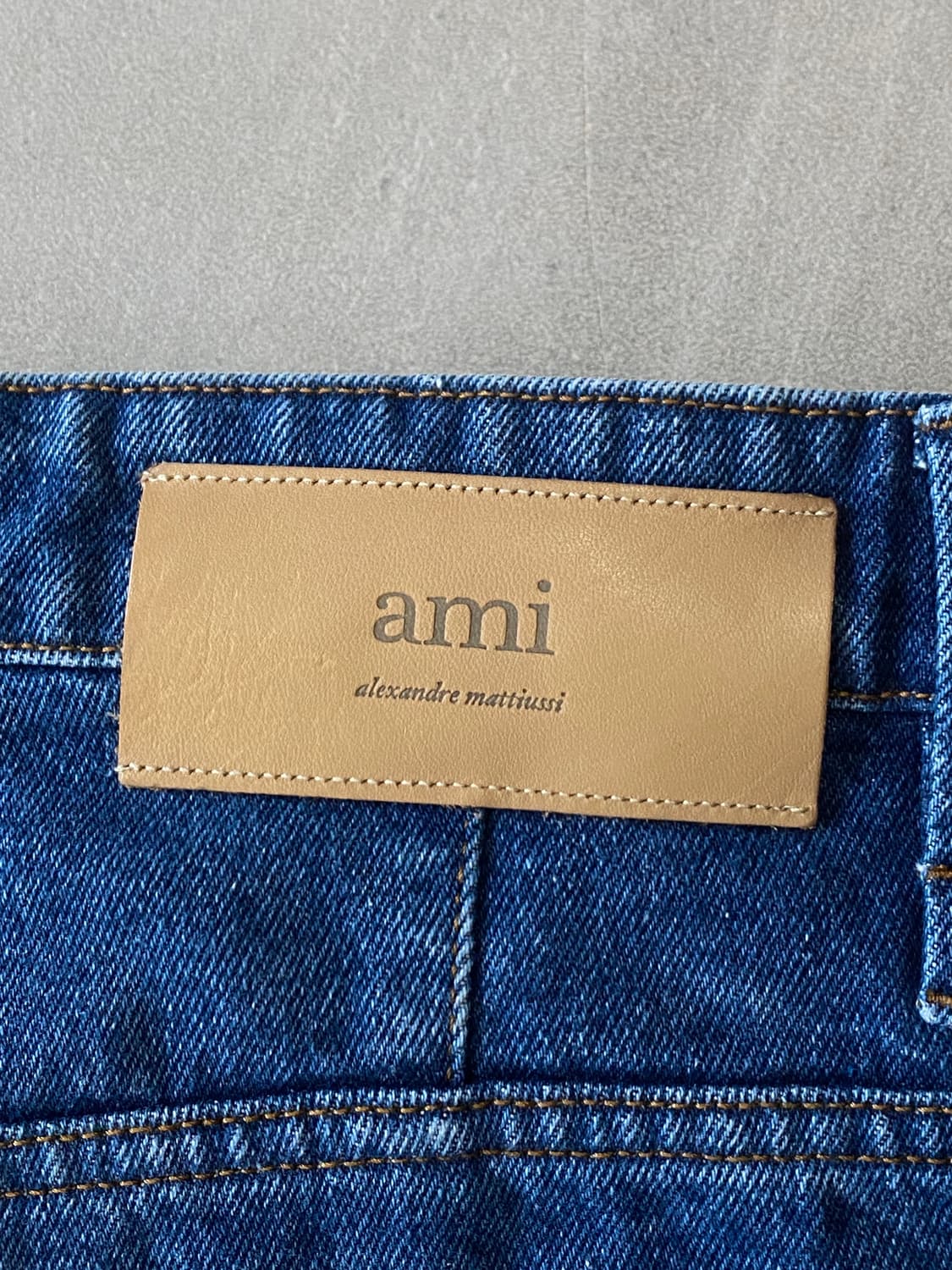 AMI 인디고 데님 배기 진 청바지 상품이미지5