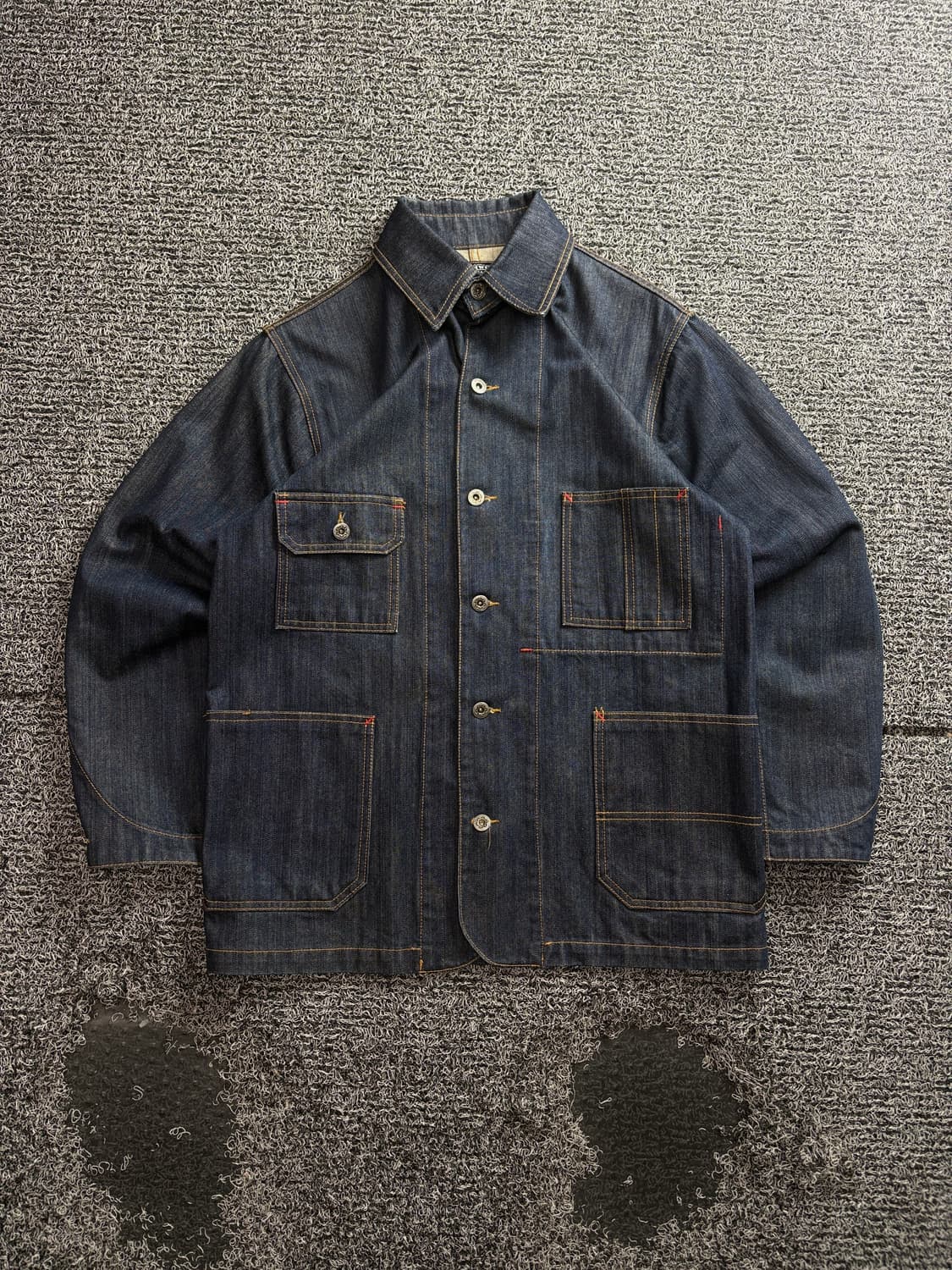 프리즘웍스 아메카지 생지 데님 커버올 자켓 4075 상품이미지2