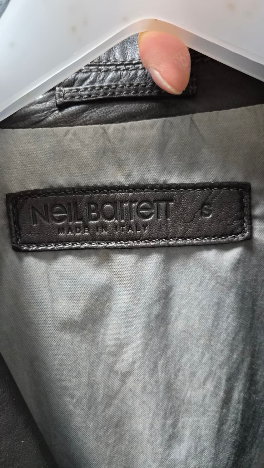 Neil Barret 닐바렛 다크 브라운 이탈리아산 양가죽 블레이저 S 상품이미지3