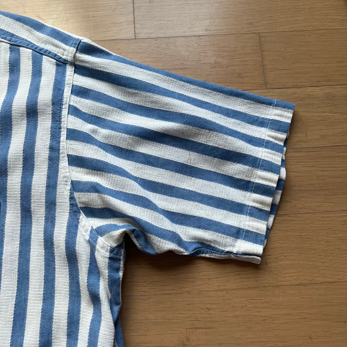 90년대 엘엘빈 쿨위브 스트라이프 반팔 셔츠 미국제조 USA 상품이미지8