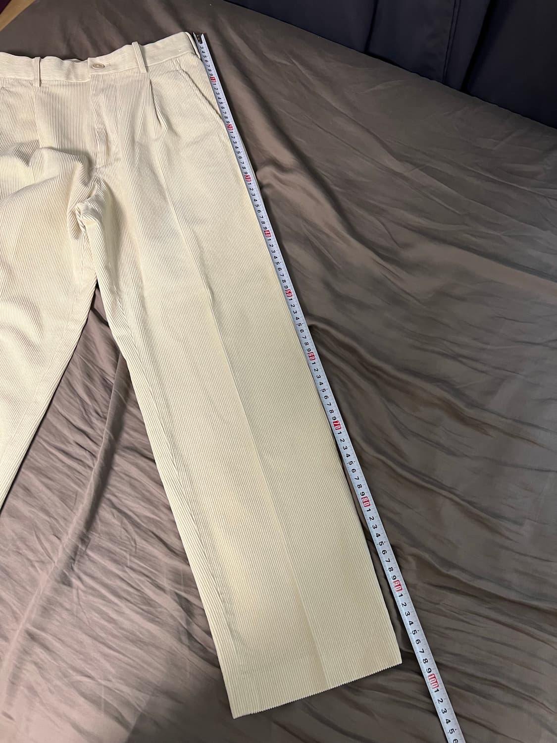 유니클로 코듀로이 골덴바지 화이트 xs  상품이미지5