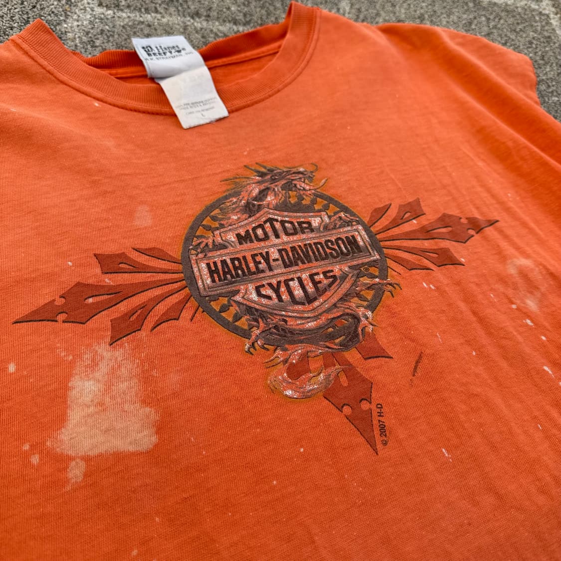 00s Vintage Harley Davidson x Hanes 상품이미지4