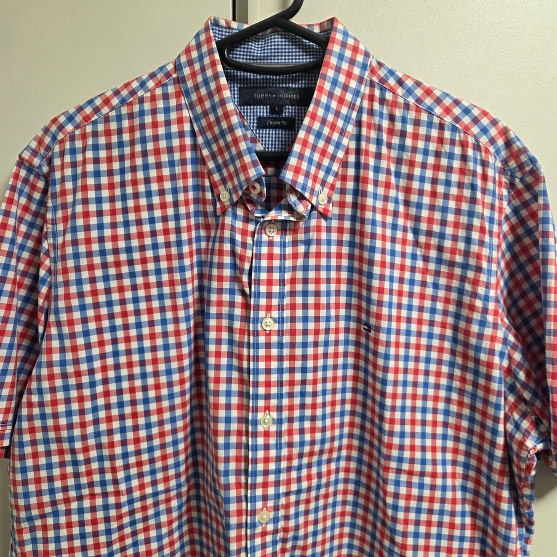 Tommy Hilfiger 반팔 체크 셔츠 L(100) 상품이미지2