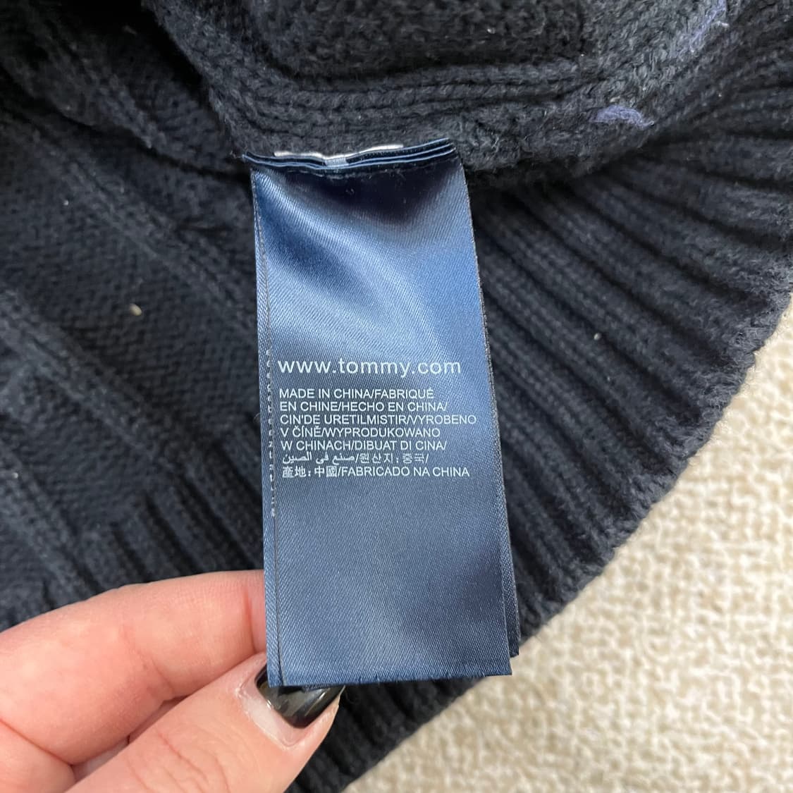 L 타미힐피거 케이블 니트 가디건 0220M 상품이미지3