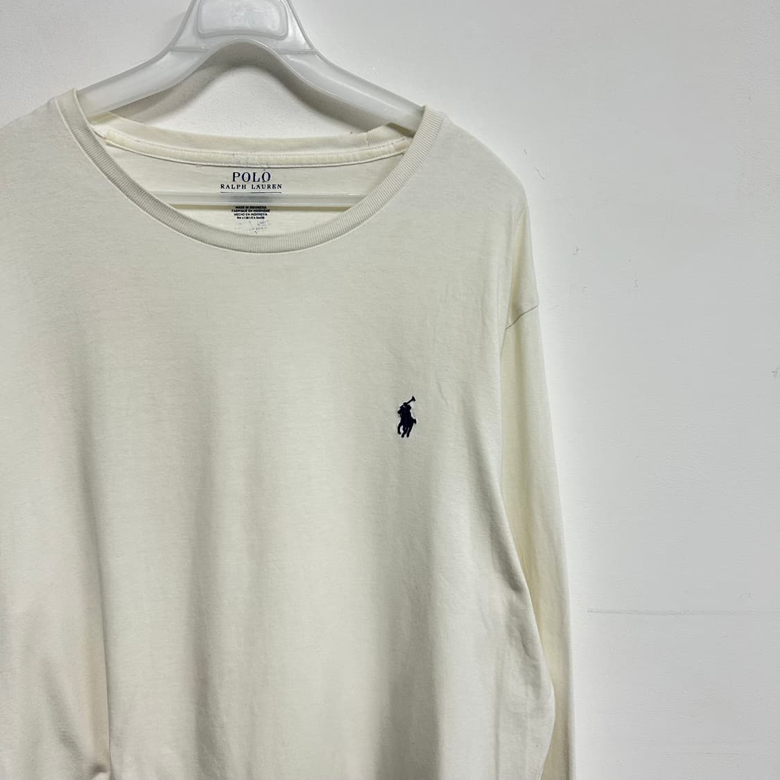 폴로 화이트 긴팔티[1650] 상품이미지5