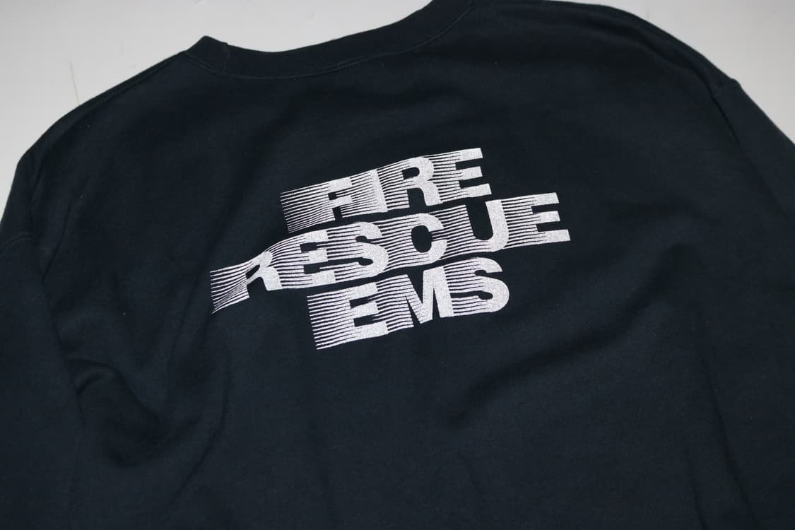 빈티지 네이비 FIRE DEPT. 구조대 맨투맨 (XL) 상품이미지5