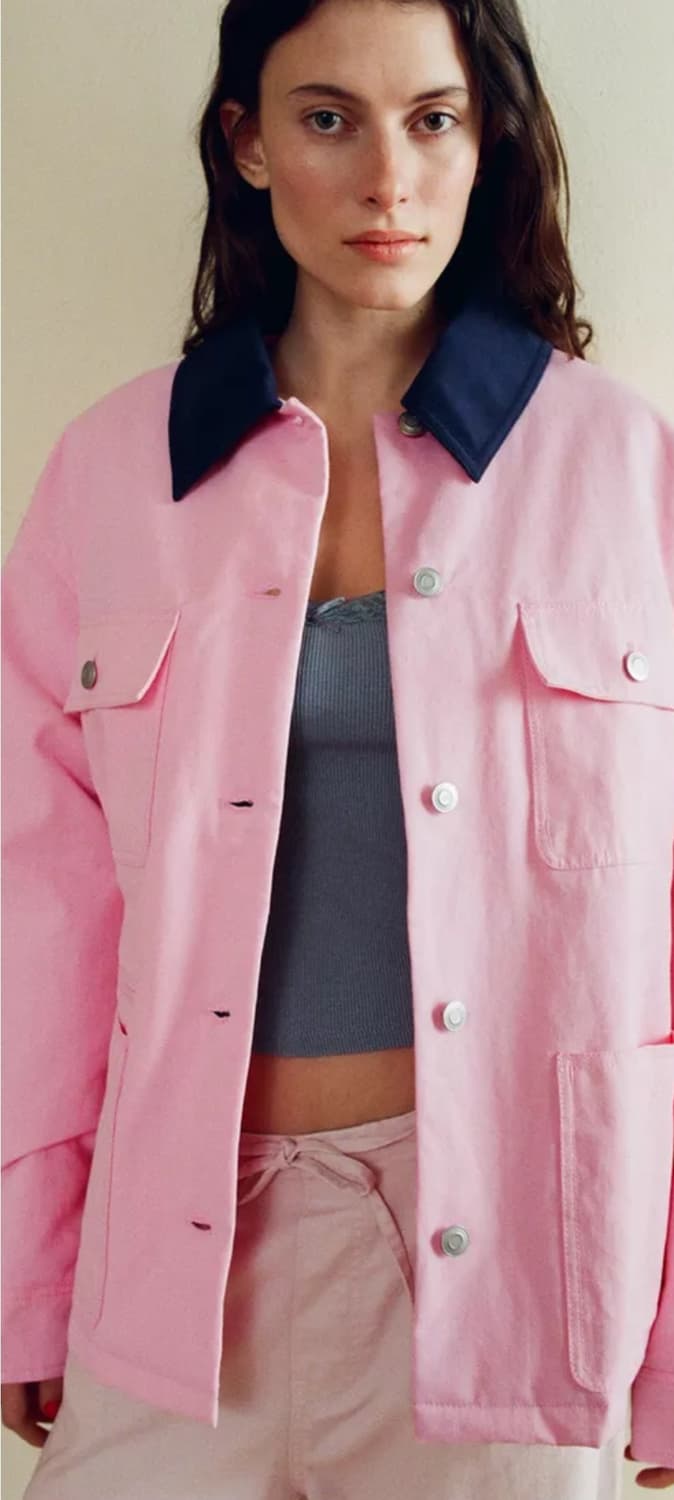 새상품) 자라 배색 칼라 재킷 상품이미지1