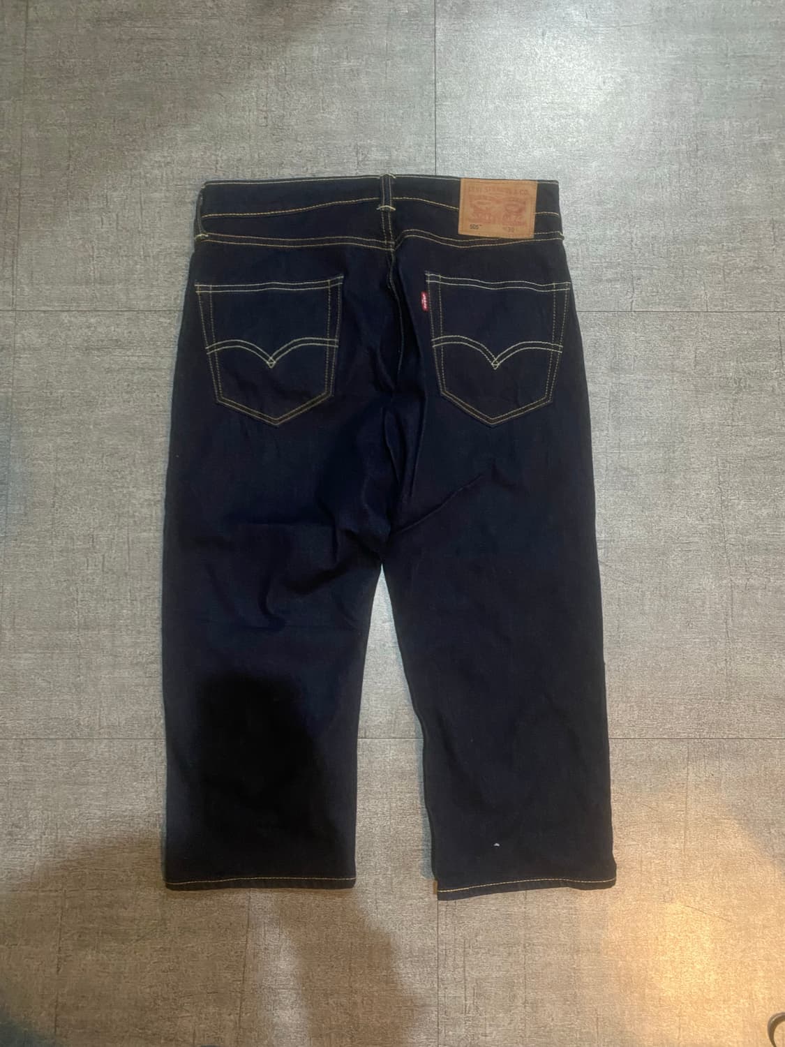 Levis 리바이스 올드스쿨아메카지 오렌지패치 하프팬츠반바지 생지팬츠 상품이미지2