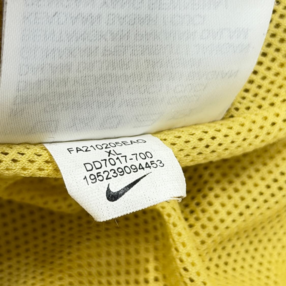 나이키 에센셜 방풍 바람막이 맨투맨 옐로우 XL 상품이미지7
