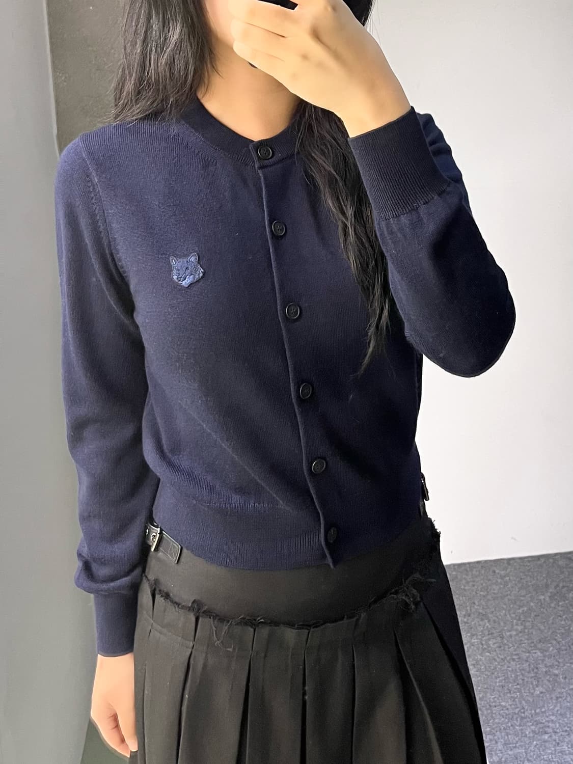 메종키츠네 24f/w 볼드 폭스 헤드 가디건 상품이미지2