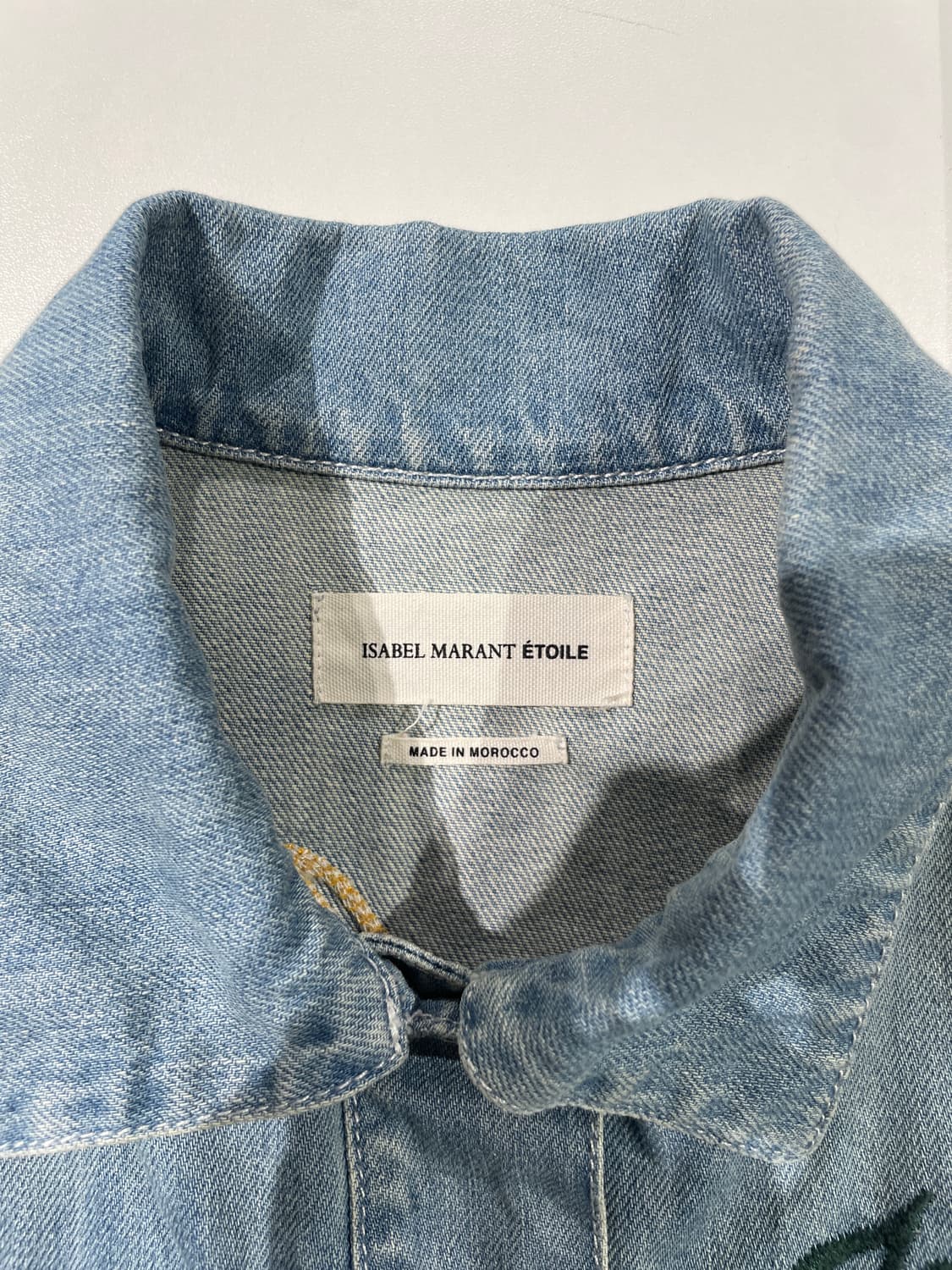 이자벨 마랑 에뚜왈 연청 레인 메이커스 크롭 데님 자켓 상품이미지7
