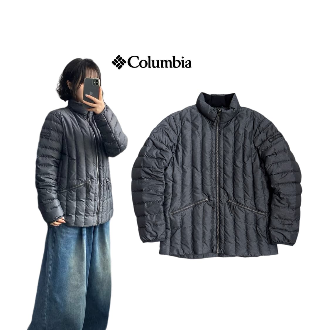 컬럼비아 고프코어 경량패딩 자켓 상품이미지1