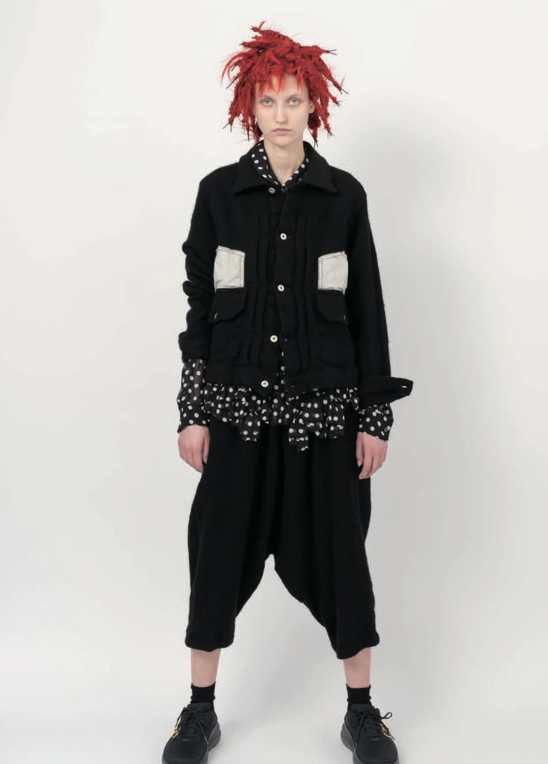 꼼데가르송 블랙 축융 트러커 상품이미지1