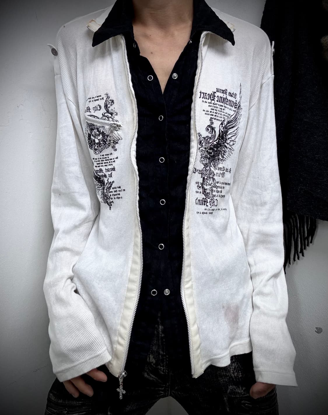 00’s Rare Archive Design Print Leather D 상품이미지8