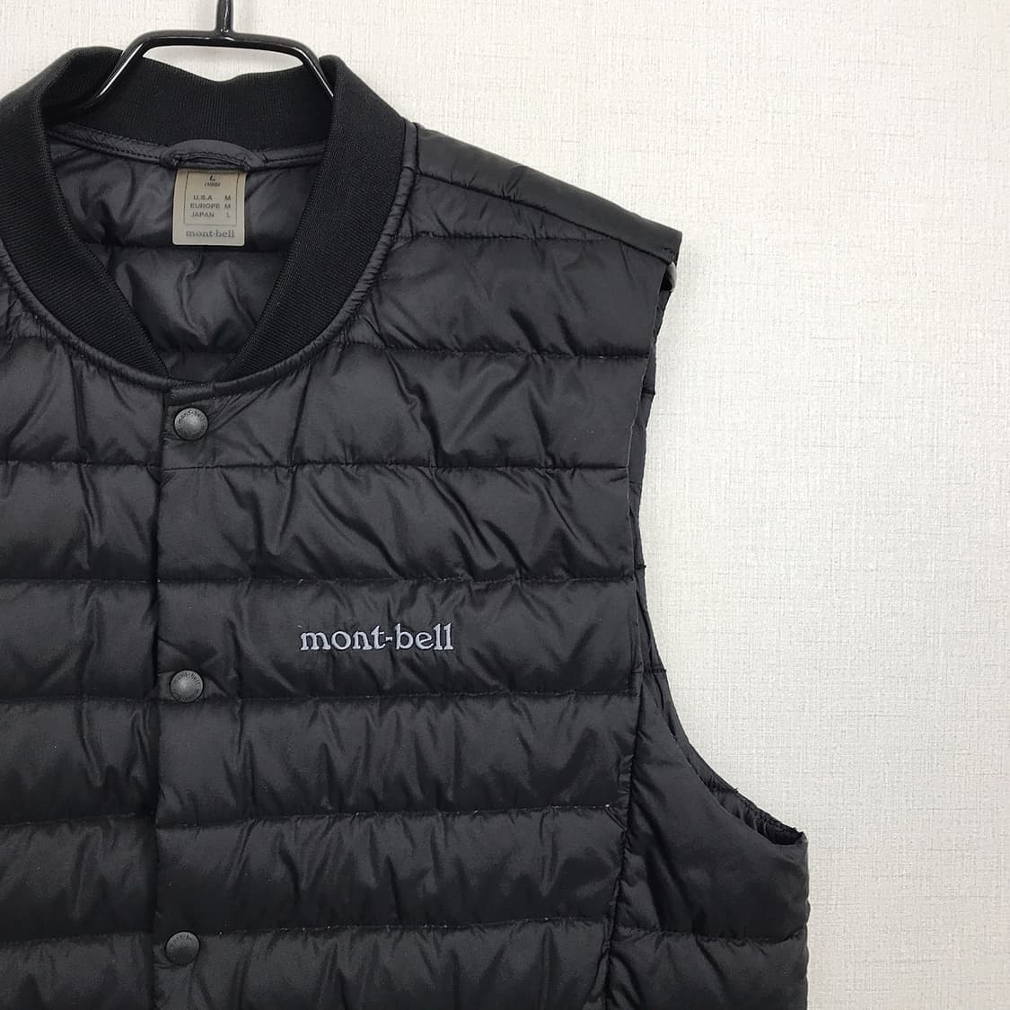 몽벨 구스다운 경량 패딩 조끼 남성L (100) 상품이미지3