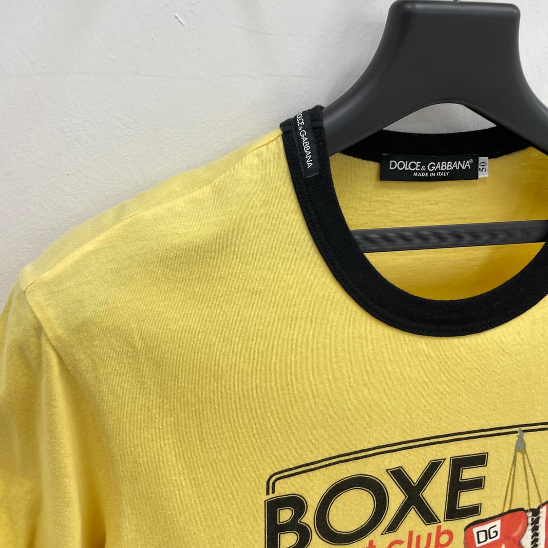 돌체앤가바나 공용S-M 복싱 로고 링거 반팔 티셔츠 상품이미지3