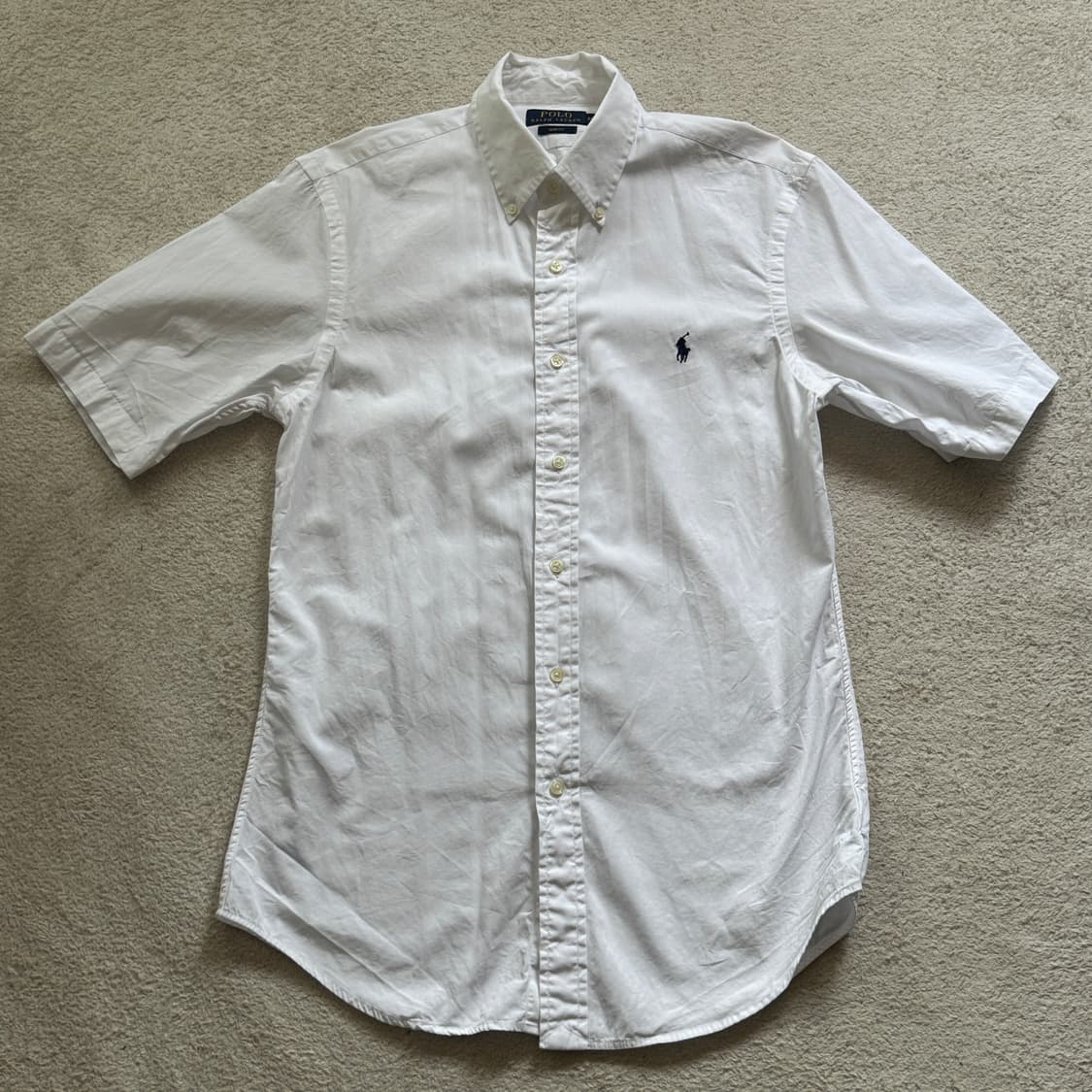 폴로 반팔 화이트 셔츠 m 상품이미지1