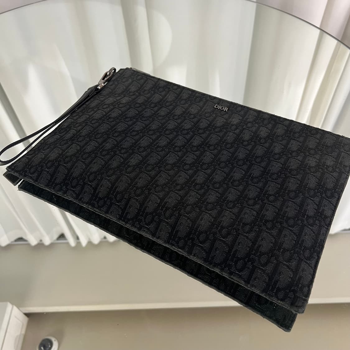 디올 오블리크 A4 클러치 블랙 상품이미지4