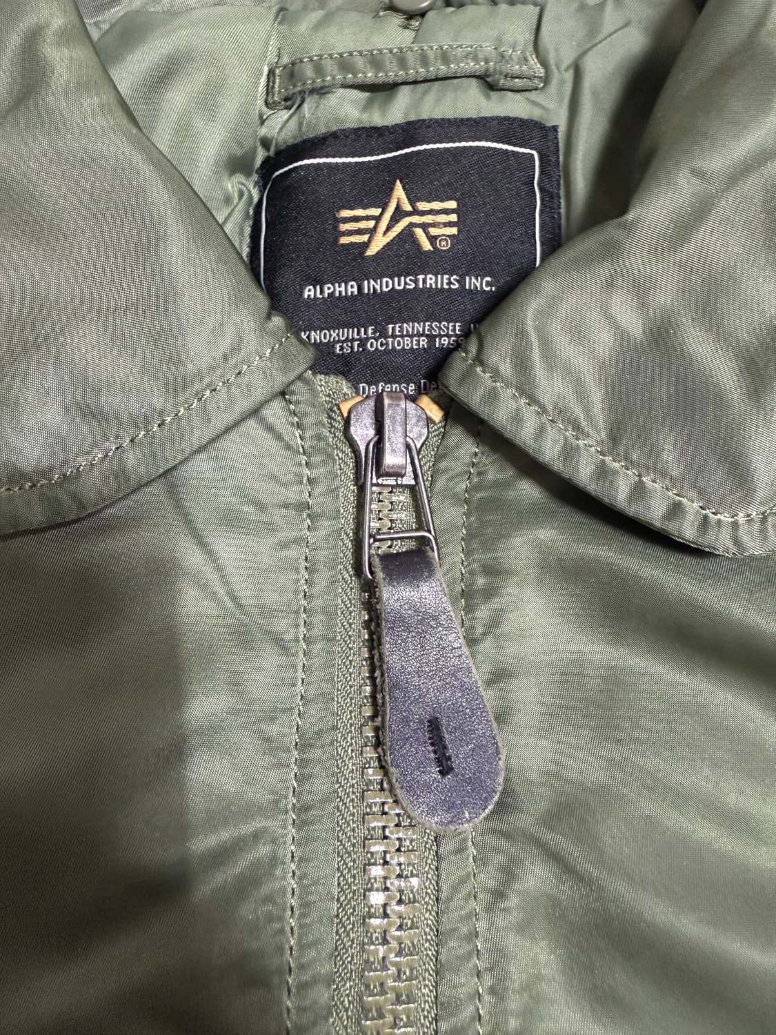 알파인더스트리 MA-1 항공 점퍼 카키 상품이미지3