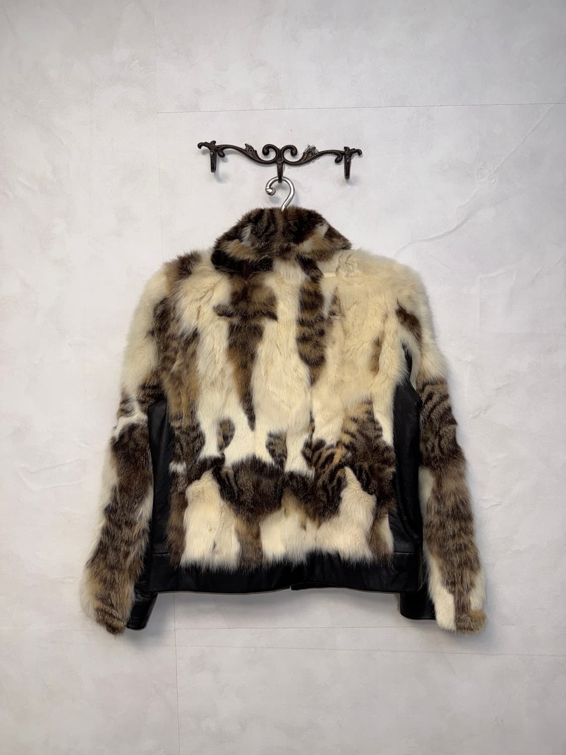 Mixed brown lamb skin oslo fur jacket 상품이미지3