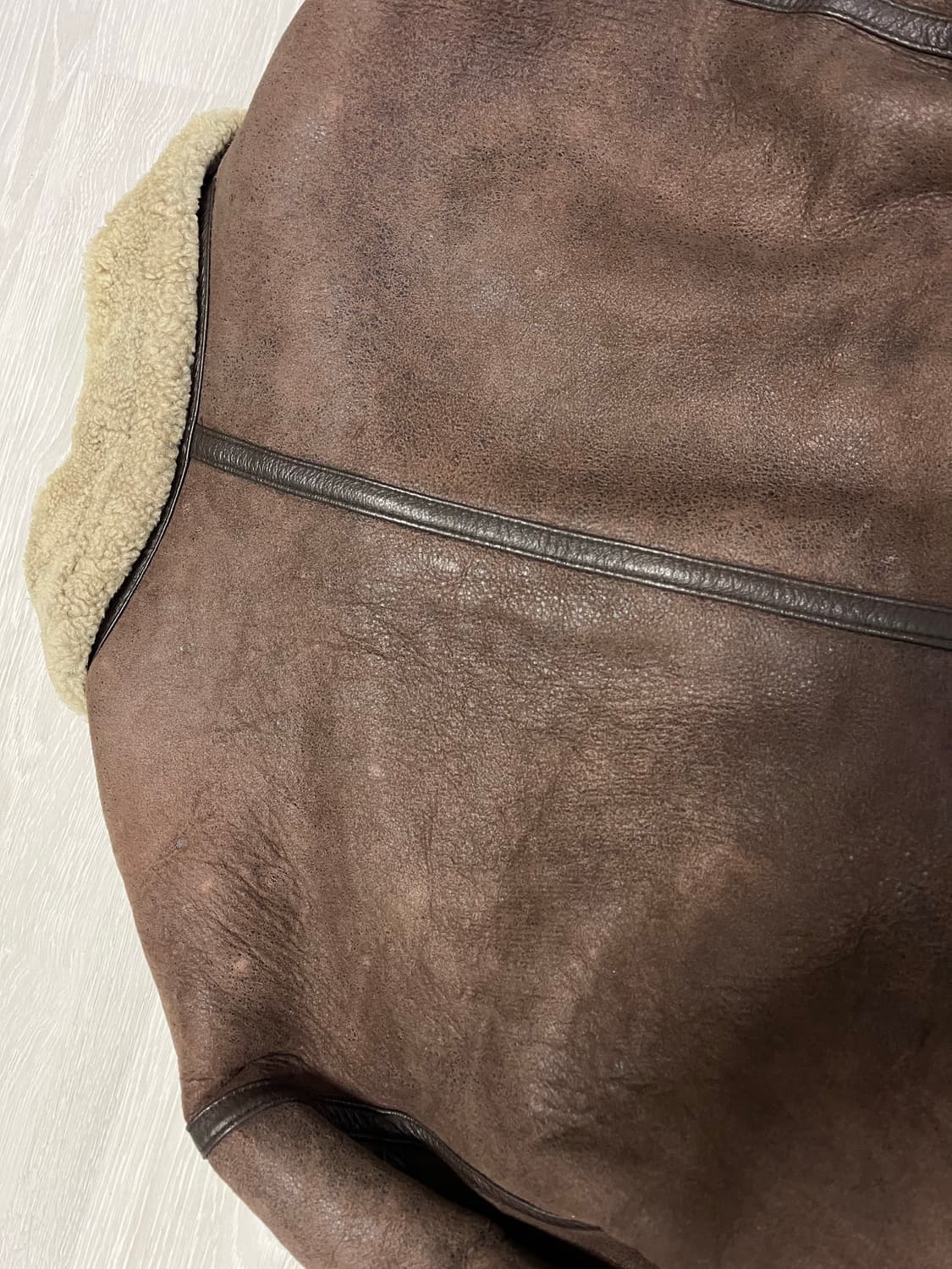 B-3 양가죽 무스탕자켓 XL 상품이미지6