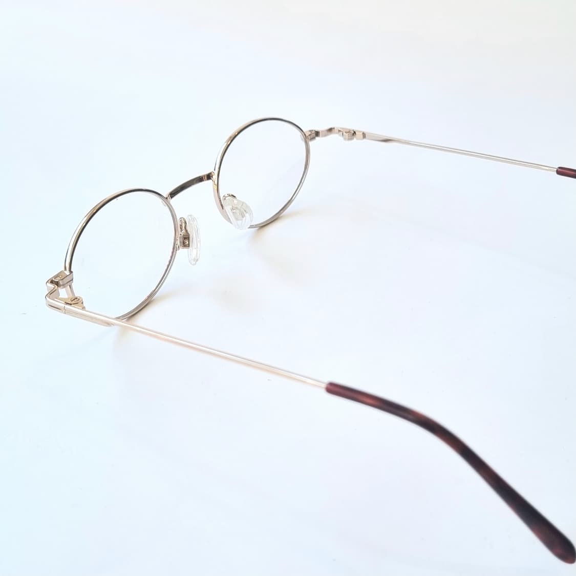[ 데드스탁 ] 호피&골드 오벌형 빈티지 안경테 1682 상품이미지5