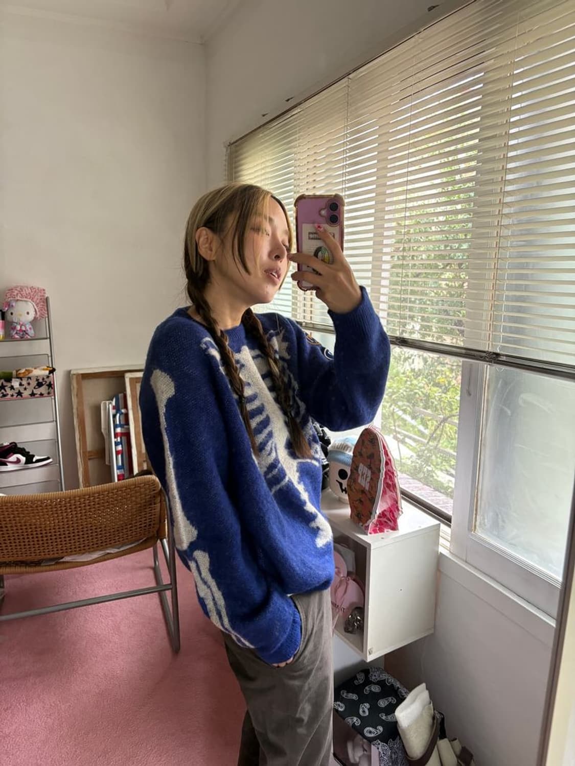 BONE MOHAIR KNIT 리얼본 모헤어 니트 AAV-2501 상품이미지1