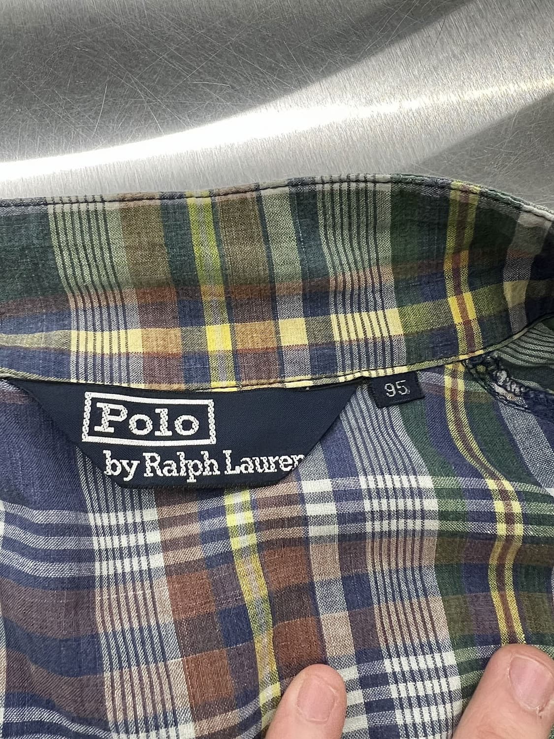 폴로 랄프로렌 마드라스 체크 바라쿠타 코튼 자켓 상품이미지7