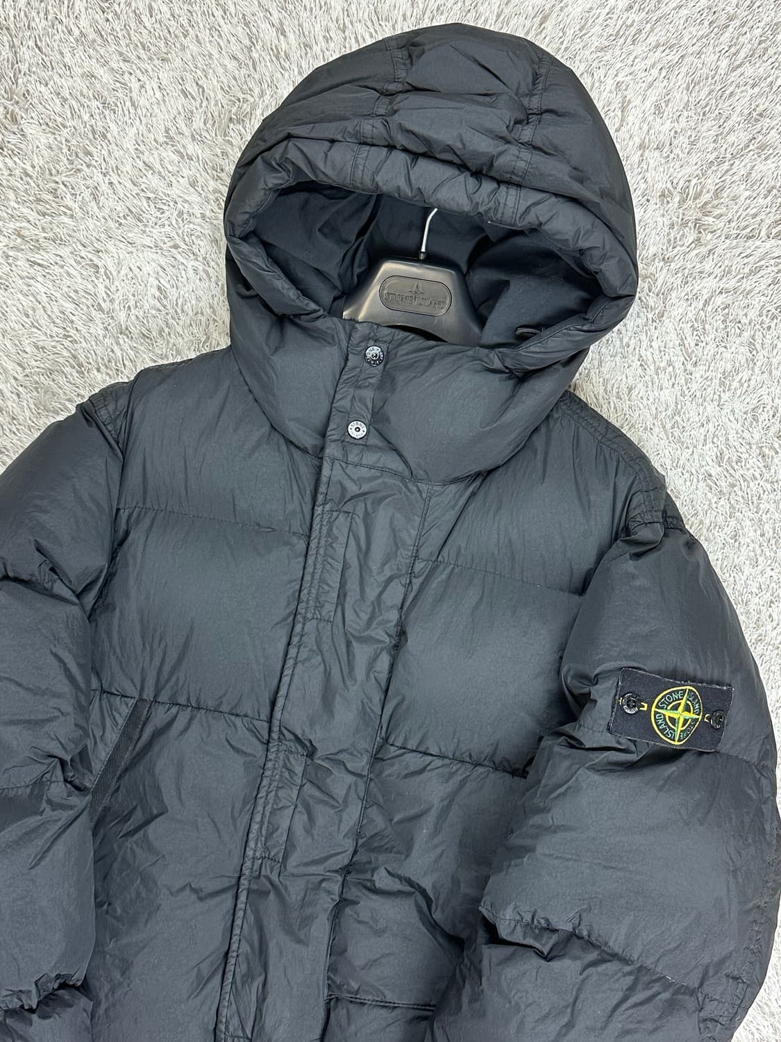 [L] 백화점판 정품 스톤아일랜드 23FW 크링클랩스 롱패딩 블랙 상품이미지1