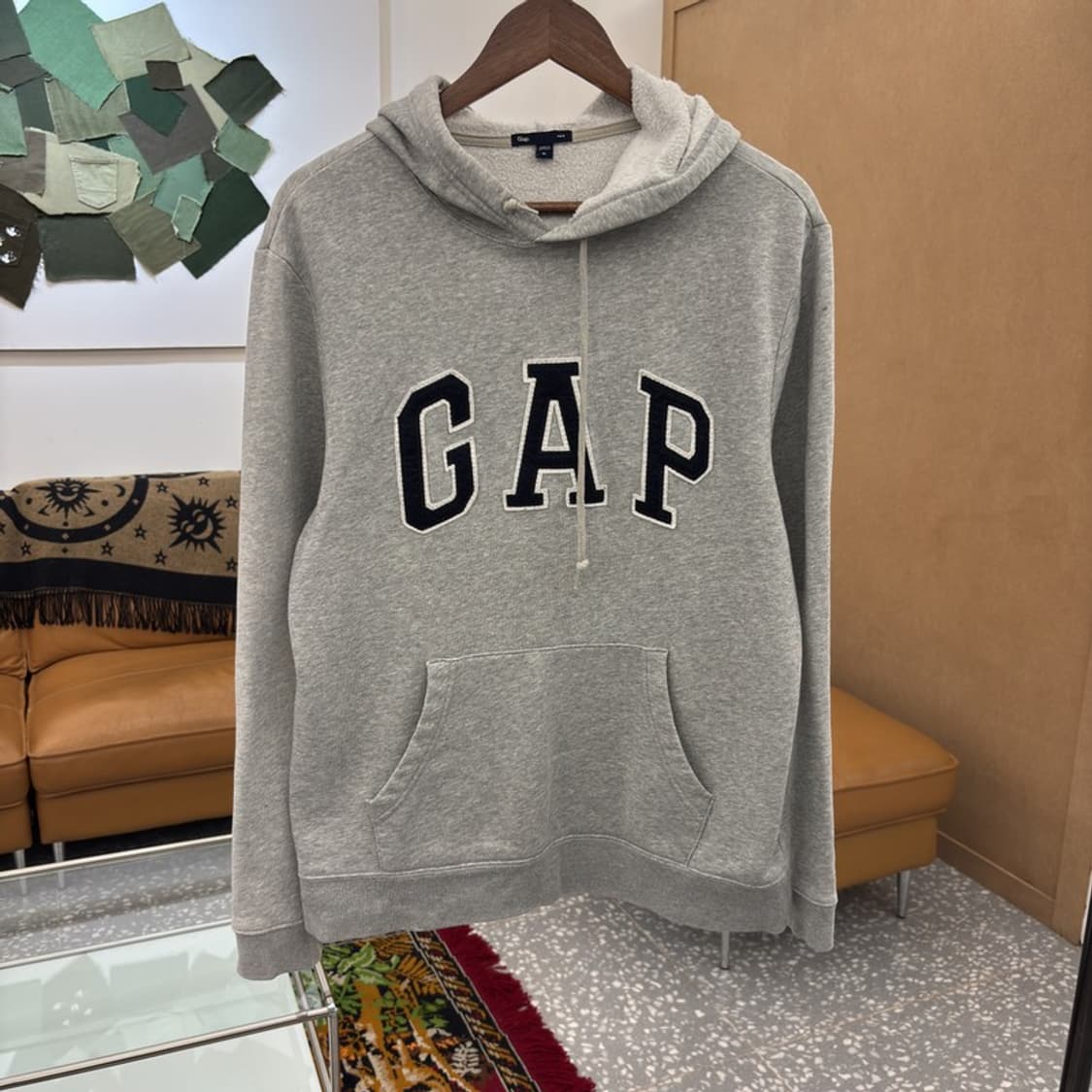 갭 GAP 빅로고 오버핏 약기모 후드티 95 C06031 상품이미지2