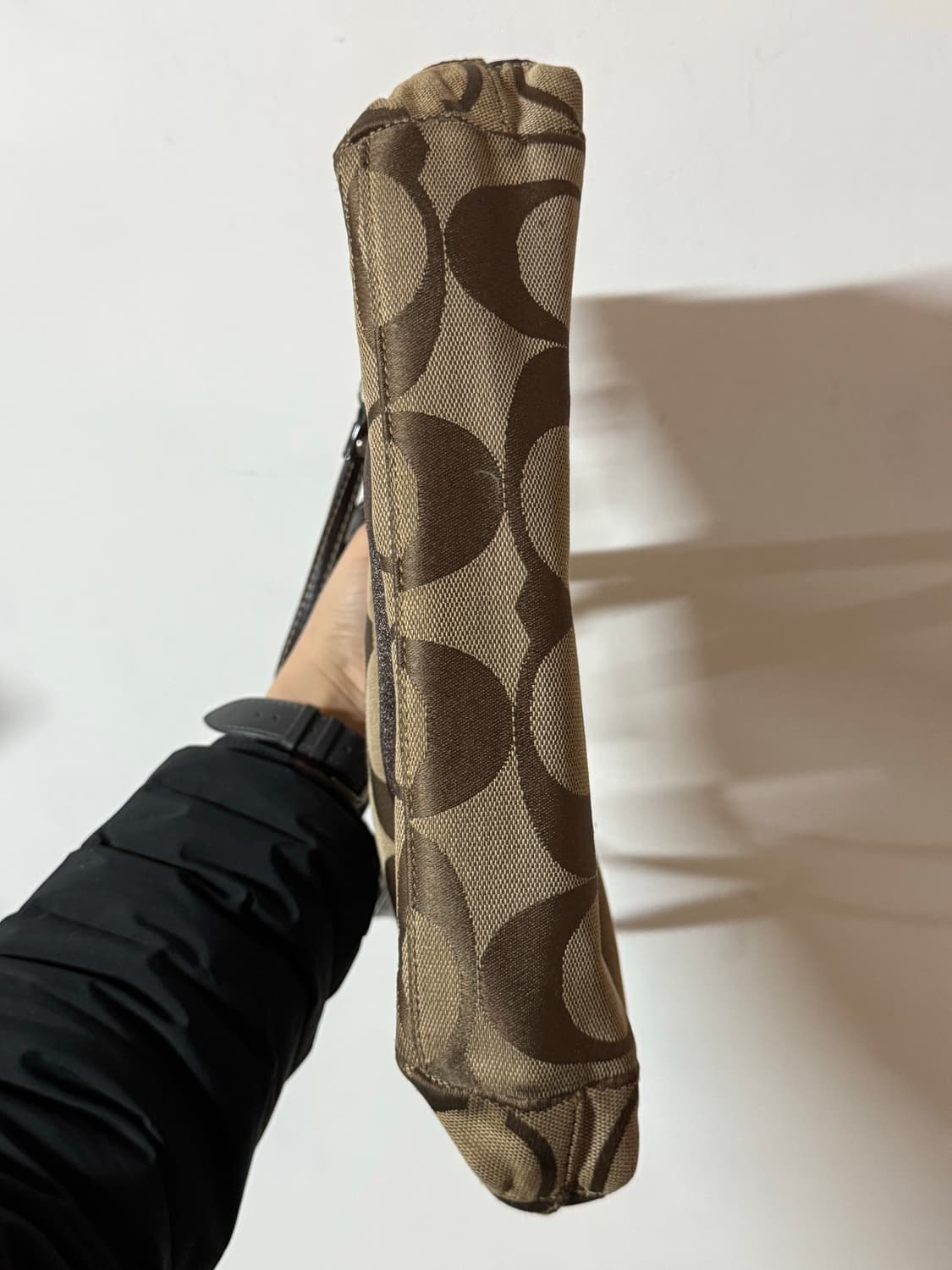 코치 시그니처 브라운 자카드 토트백 빈티지 Y2K 상품이미지4