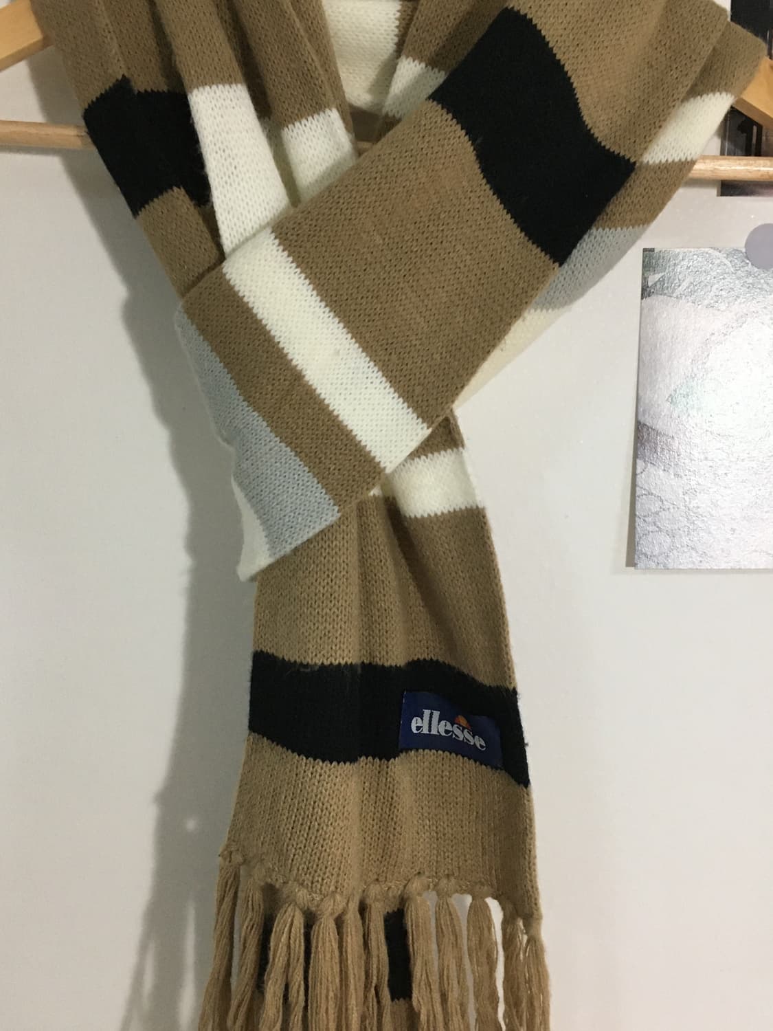 ellesse 브라운&블랙 목도리 상품이미지2