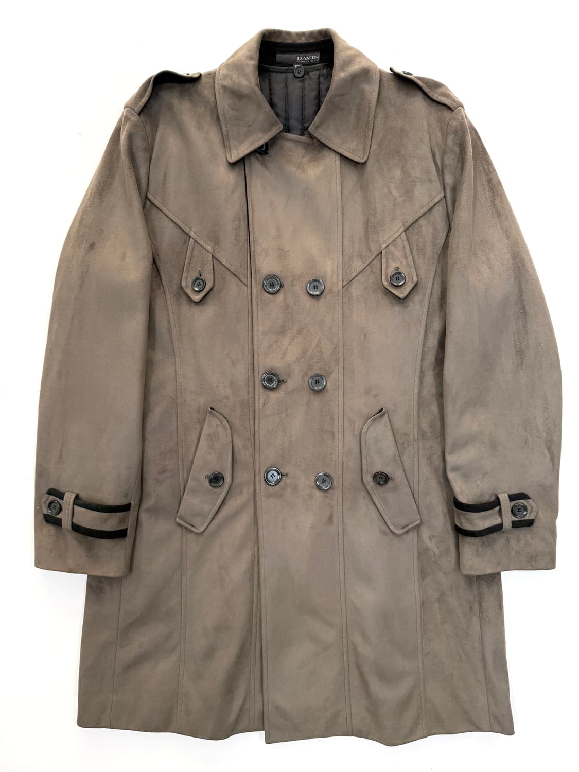 DAVIN 스웨이드 트렌치코트 상품이미지1