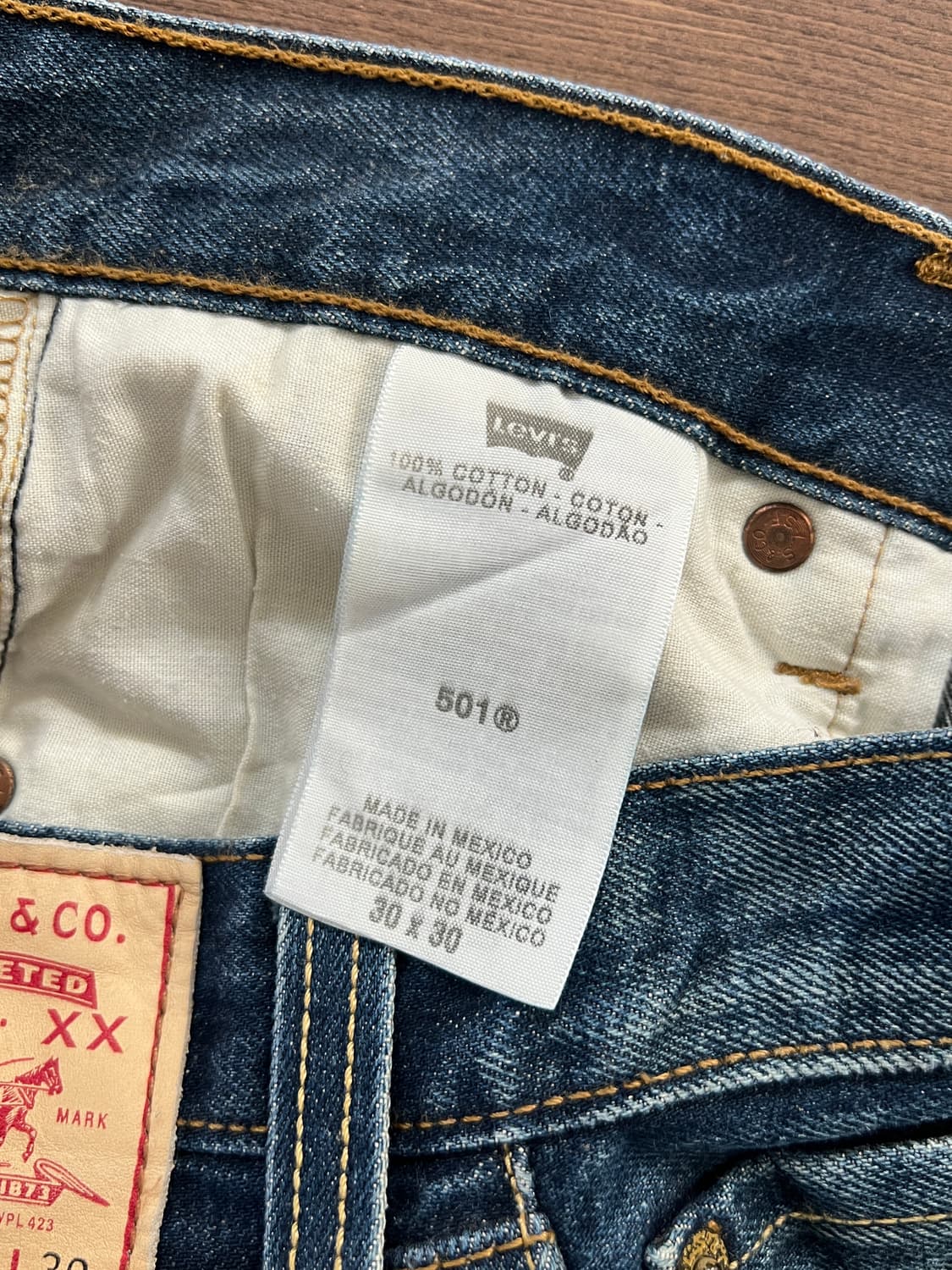 Levis 리바이스 501 버튼플라이 데님 팬츠 상품이미지8