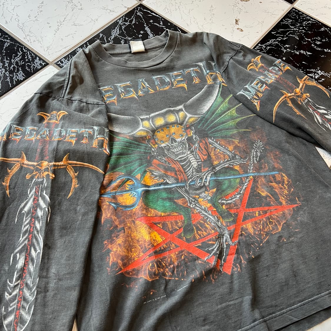 90s mega deth long sleeve 상품이미지5