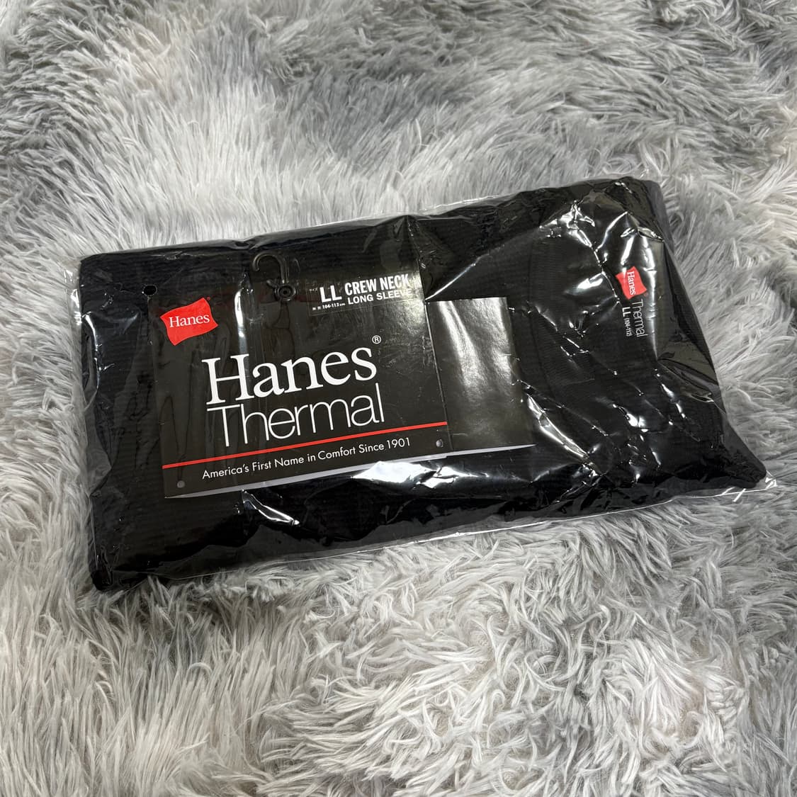 헤인즈 써멀 롱슬리브 블랙 XL 상품이미지5