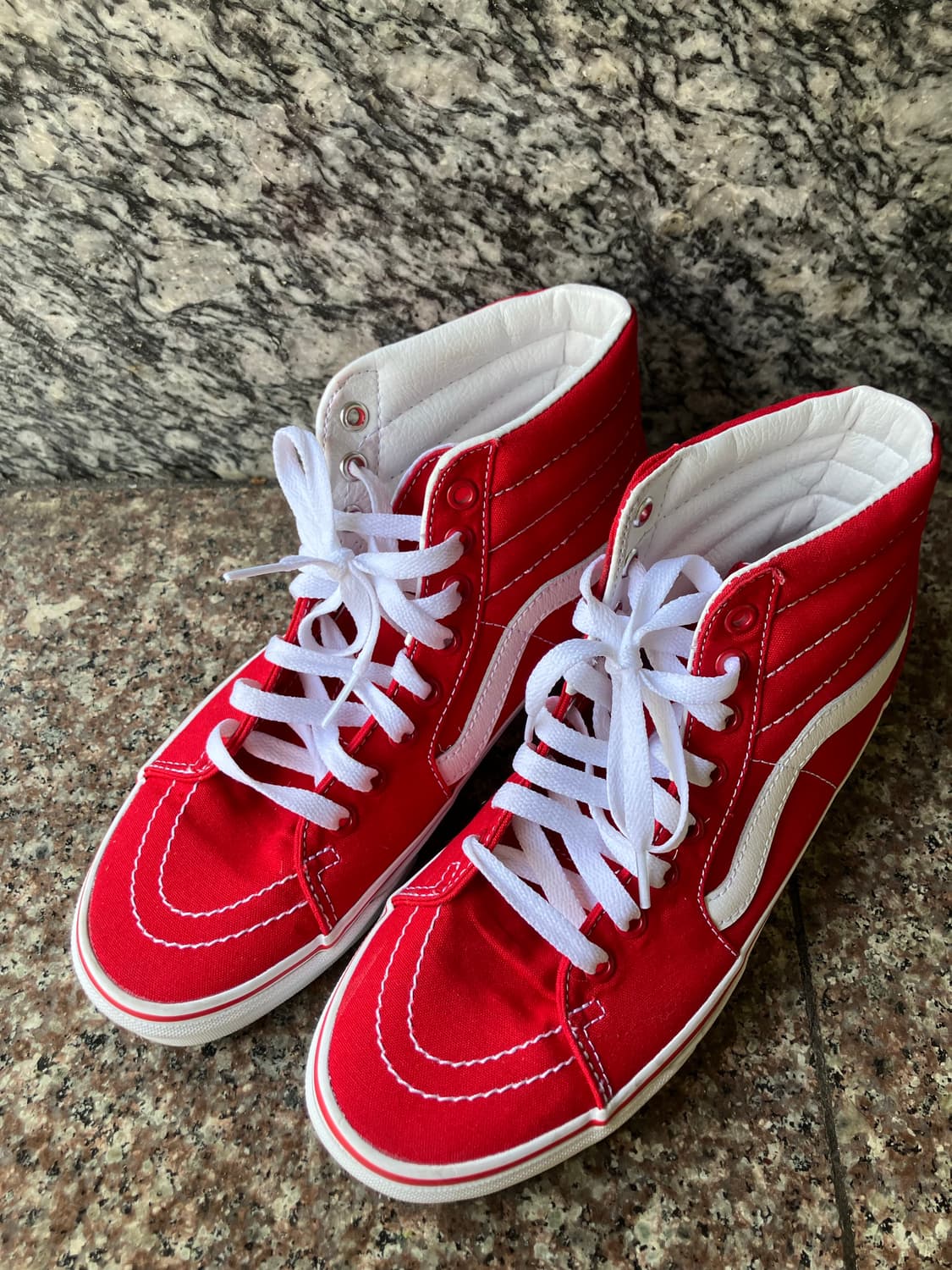 반스 올드스쿨 하이 레드 250 상품이미지1