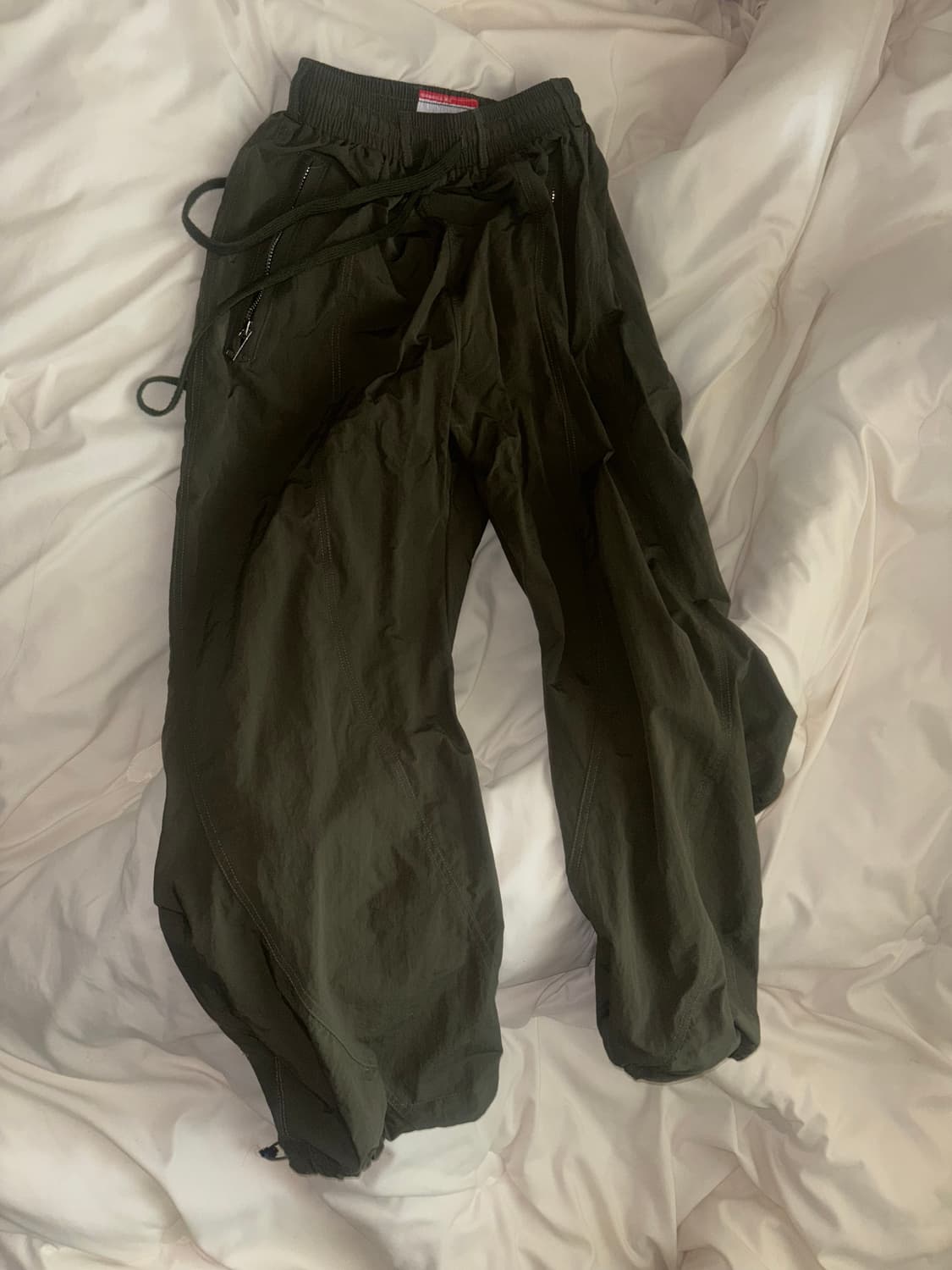 Only sweat pants 나일론 벌룬 와이드 카키  상품이미지4