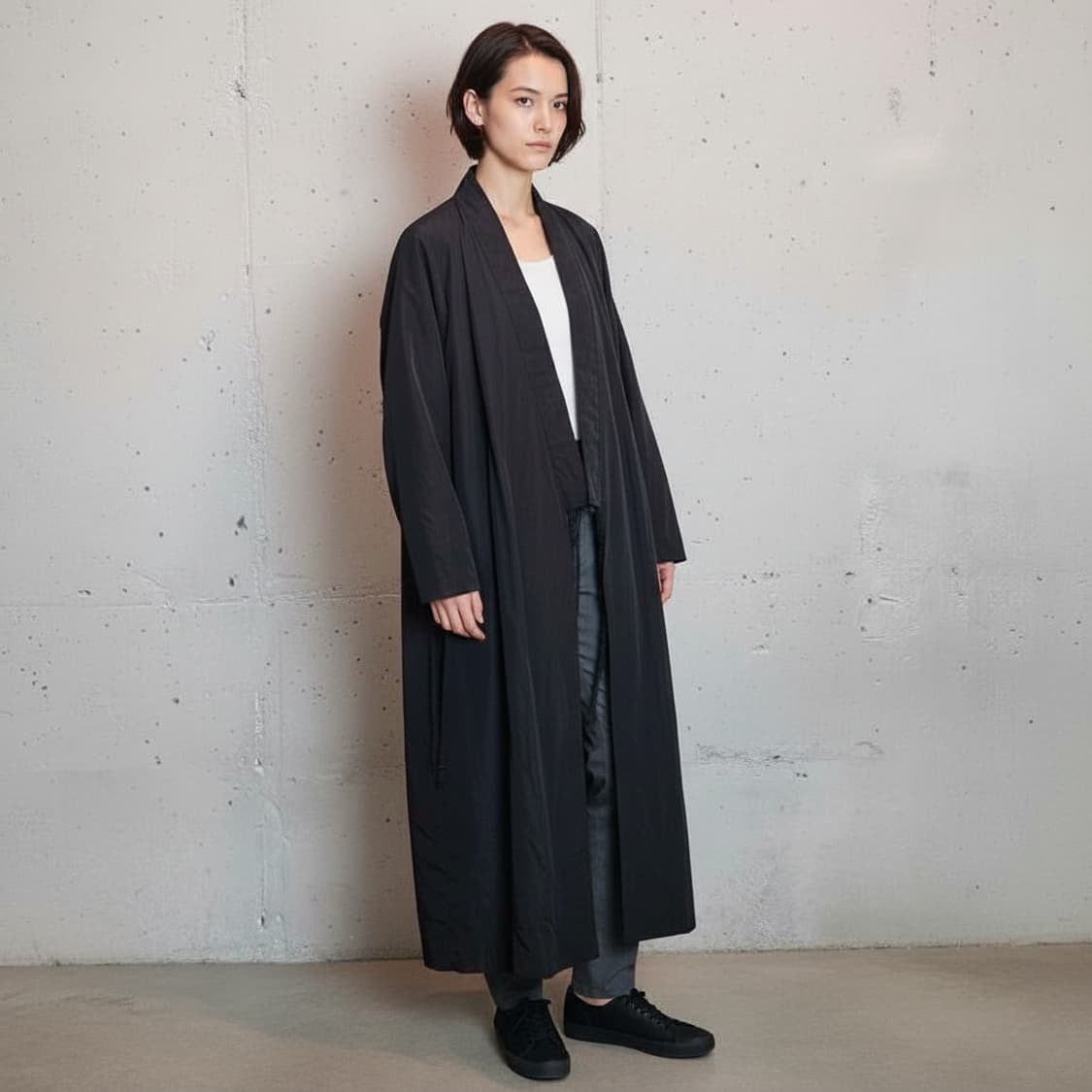 AMU 아무 General Eve 제네럴이브 롱 로브 코트 상품이미지1