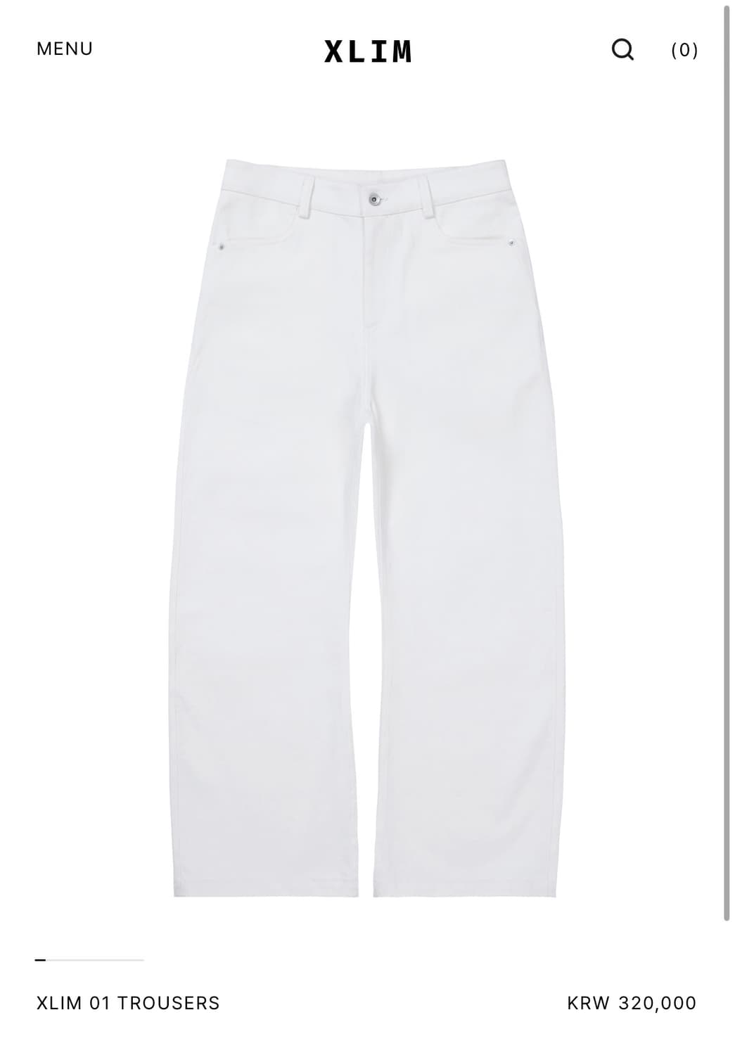 Xlim 시퀀스 01 trousers 상품이미지1