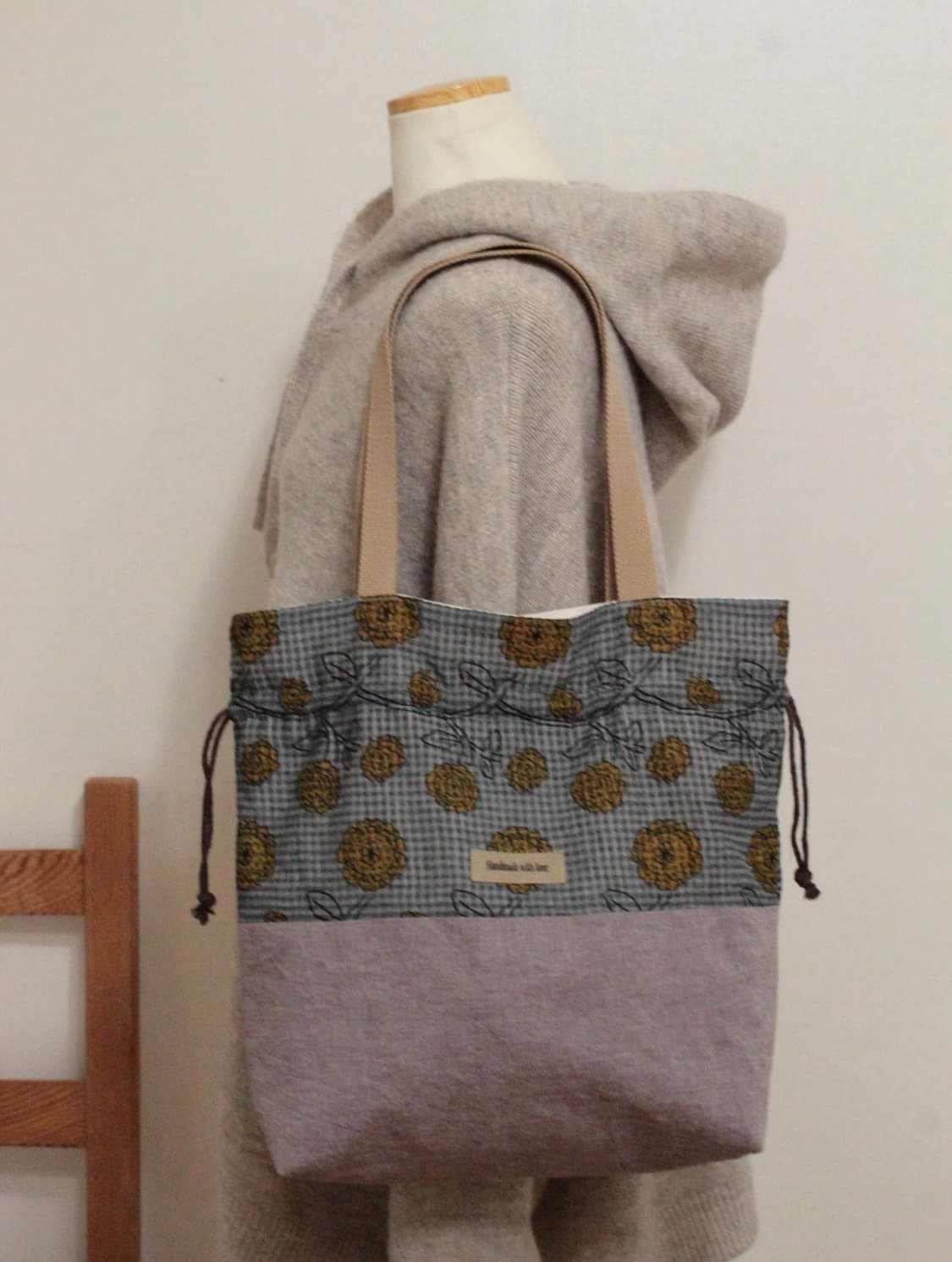 핸드메이드 가방 스트링백 상품이미지3