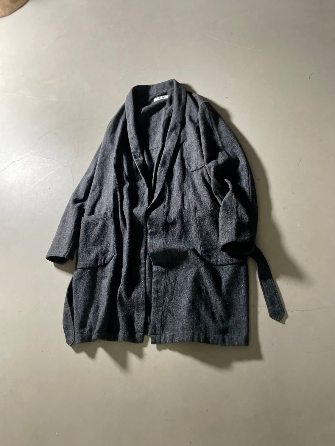 언유즈드 Belted Shawl Collar Robe Jacket 상품이미지1