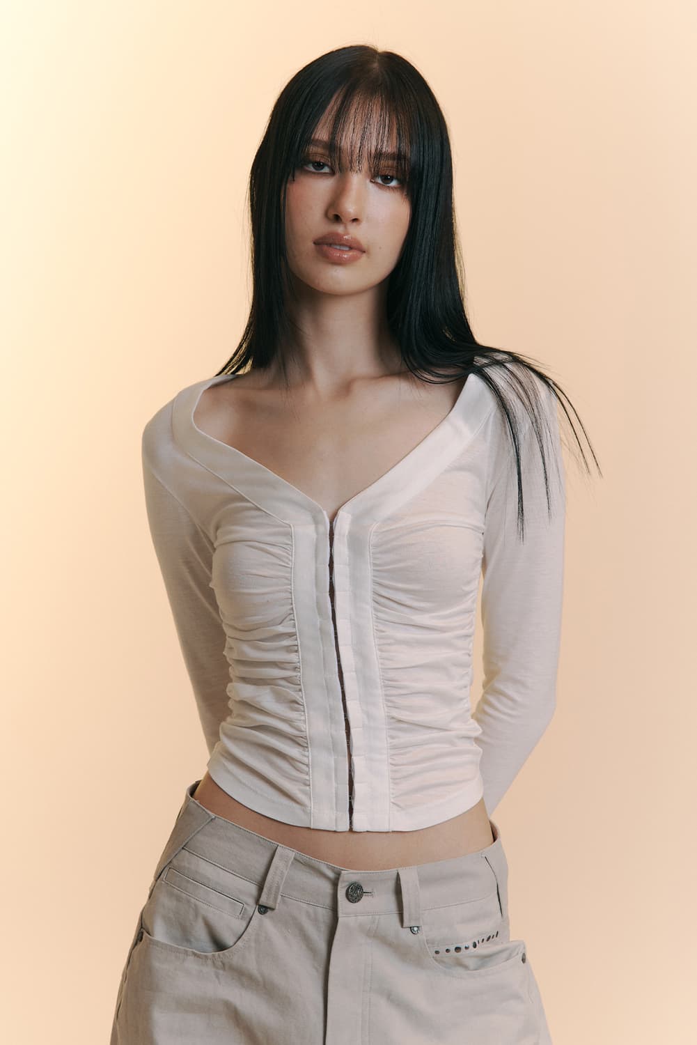 플리즈노팔로우 칸델라 셔링 탑 상품이미지1