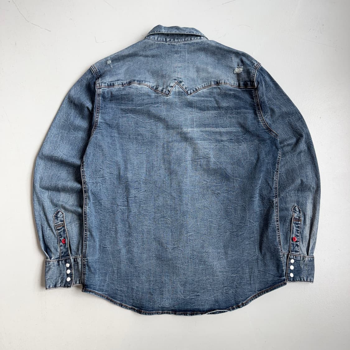 버커루 웨스턴 투포켓 데님 셔츠 상품이미지3