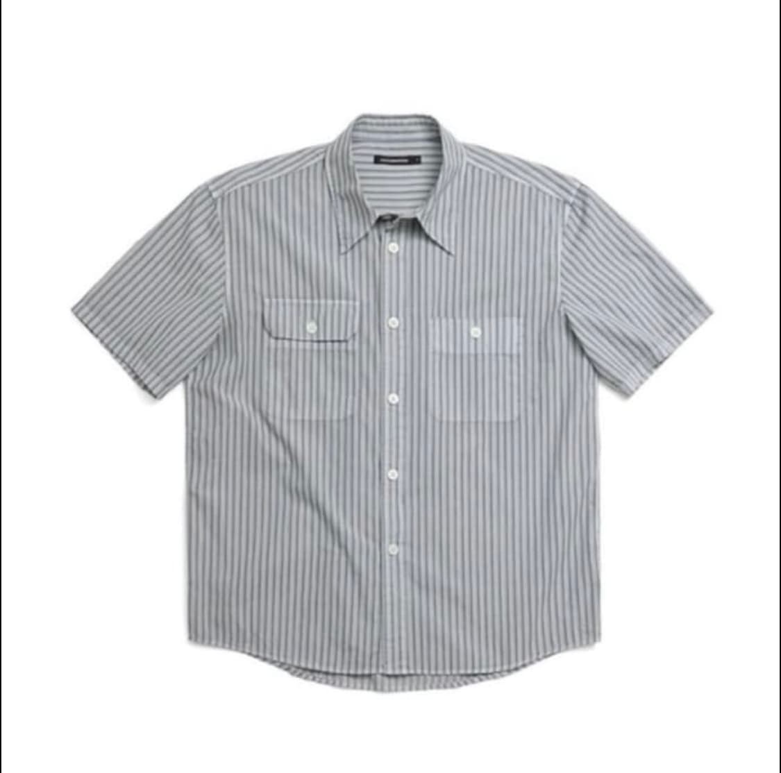 해칭룸 2Pk shirt dobby stripe dyed grey 상품이미지2