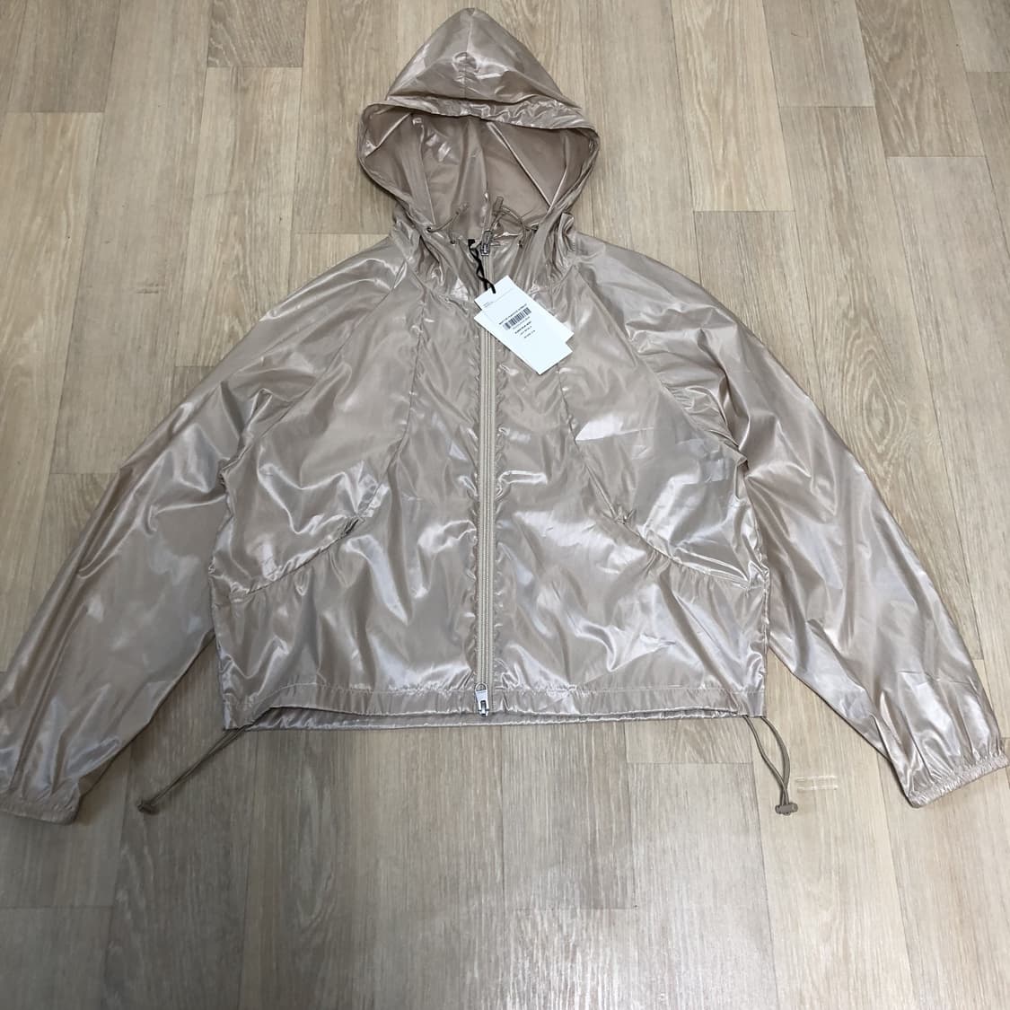 (우먼스 M) 새상품 마리떼 프랑소와 저버 시어 나일론자켓 라이트 베이지 상품이미지1